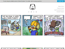 Tablet Screenshot of filbertcartoons.com